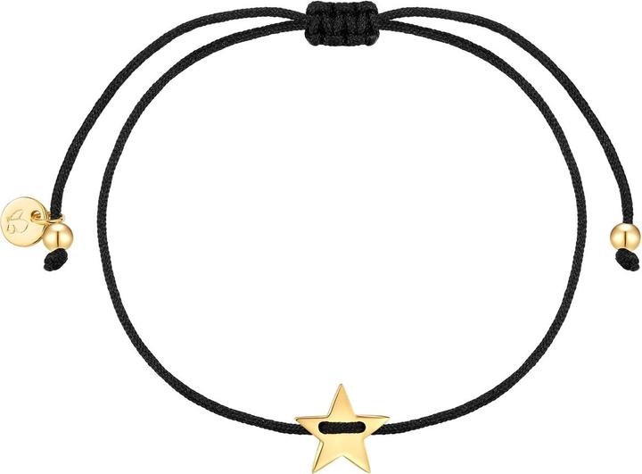 Image du produit Glanzstücke München Bracelet textile étoile - 36436 (22 cm, Argent Sterling)