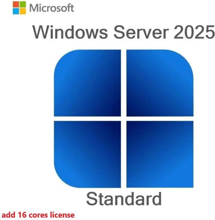 Produktbild Dell Windows Server 2025 Standard Edition Add License 16 CORE NO MEDIA/KEY Cus Kit (1 User, unbegrenzt)