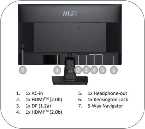 Immagine prodotto MSI PRO MP275Q (2560 x 1440 pixel, 27")