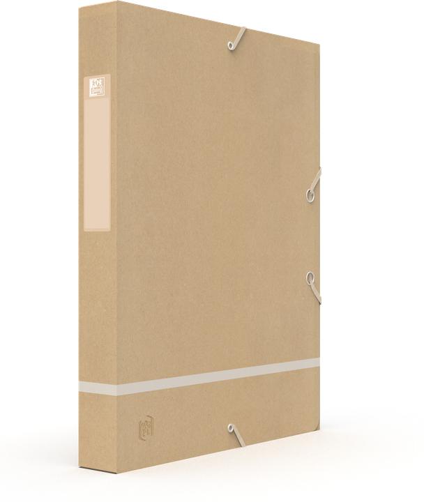 Image du produit Elba Boîte de rangement Touareg, DIN A4, hauteur de remplissage : 35 mm, beige en carton dur, étiquette (A4, 1x)
