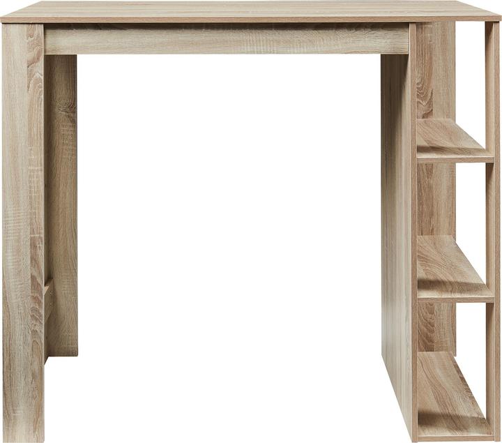 Produktbild En.Casa Bartisch Danderyd 120x60x106 cm mit 3 Ablagefächern Eicheoptik