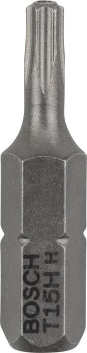 Bosch Professional Zubehör T15H Security Torx® Screwdriver Bit Extra Hard (Hexagonal, Hexagon socket TX)