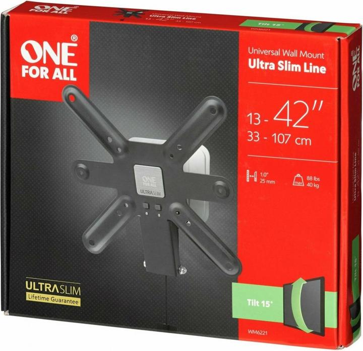 Produktbild One for All Ultraslim WM6221 (Wand, 42", 40 kg)