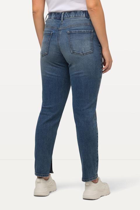 Produktbild Ulla Popken Boyfriend-Jeans, Destroy-Effekte, weites Bein, Stretch (46)