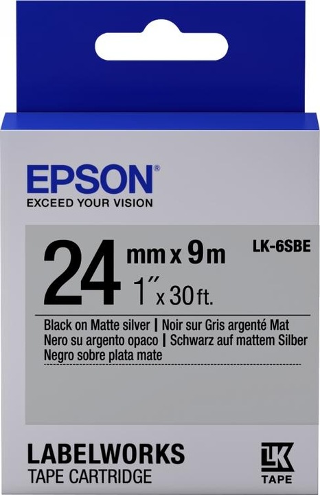 Energy Label Epson Lk-6sbe9 (2.40 cm, Black)