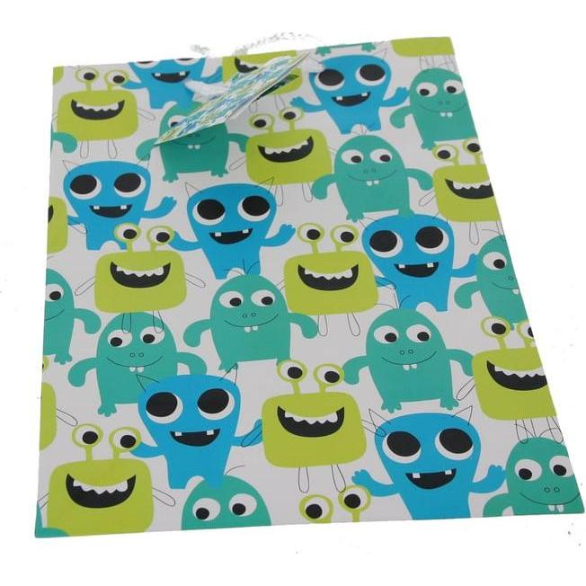 MICA Living, Geschenkverpackung, Geschenktasche Monster - ca. 17,5 x 22,5 x 9,5 cm (Geschenktüte, 1 x)