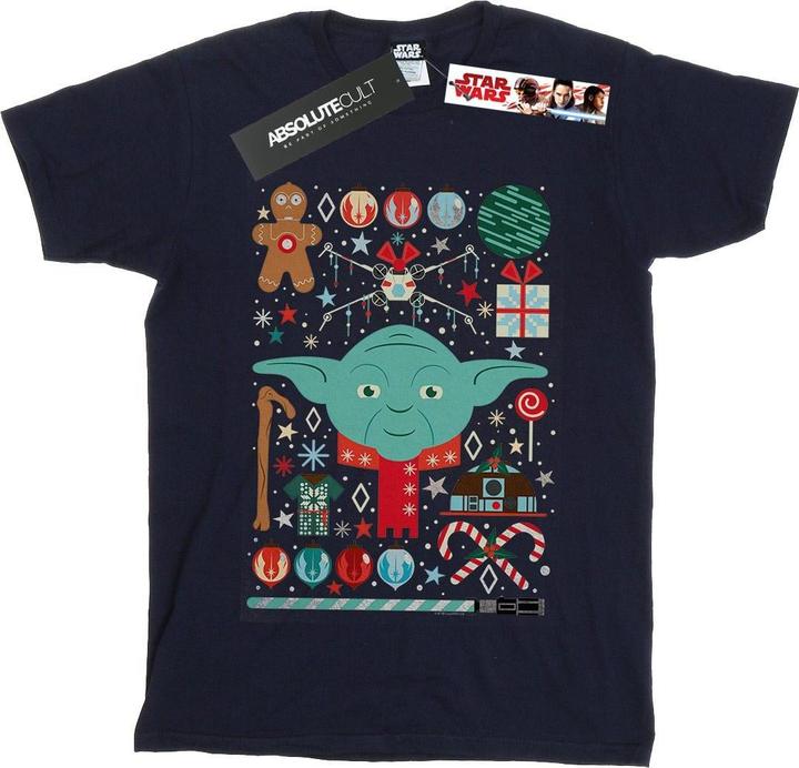 Image du produit Star Wars - T-shirt YODA CHRISTMAS - Garçon (152, 158)