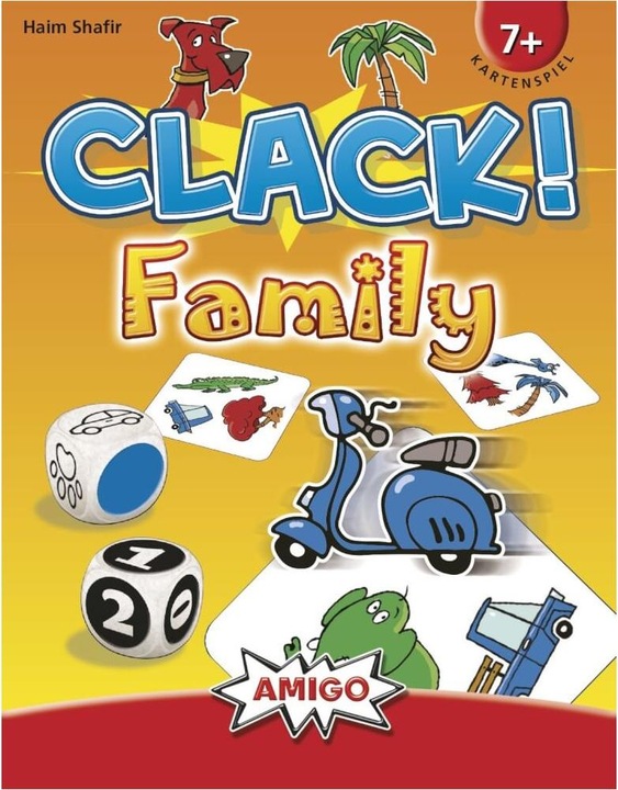 Actual product image Amigo Clack! Family, d from 7 years, 2-4 players, card game for the family (German, French, Italian, English)