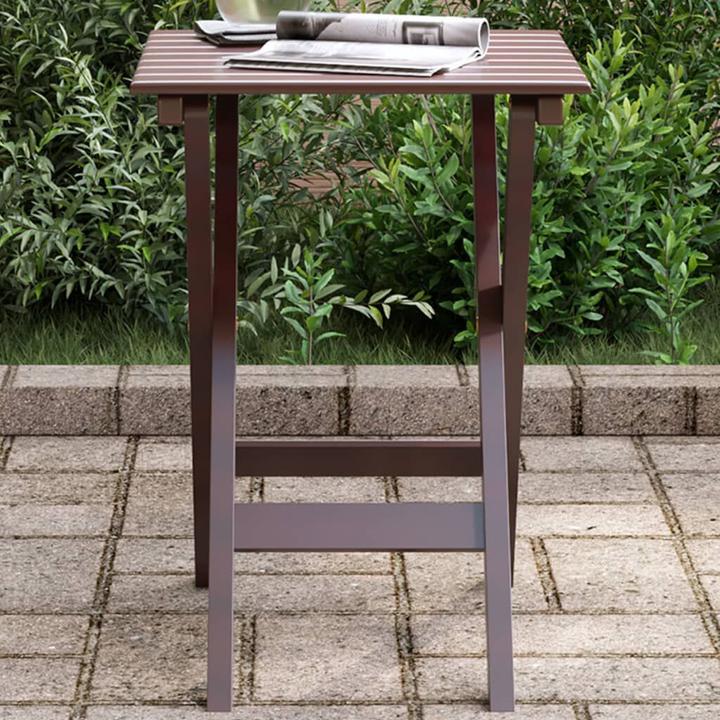 Actual product image vidaXL Side table folding poplar
