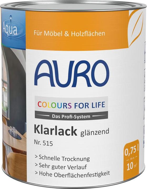 Actual product image AURO Clear lacquer, glossy 515 (Transparent, 0.75 l)