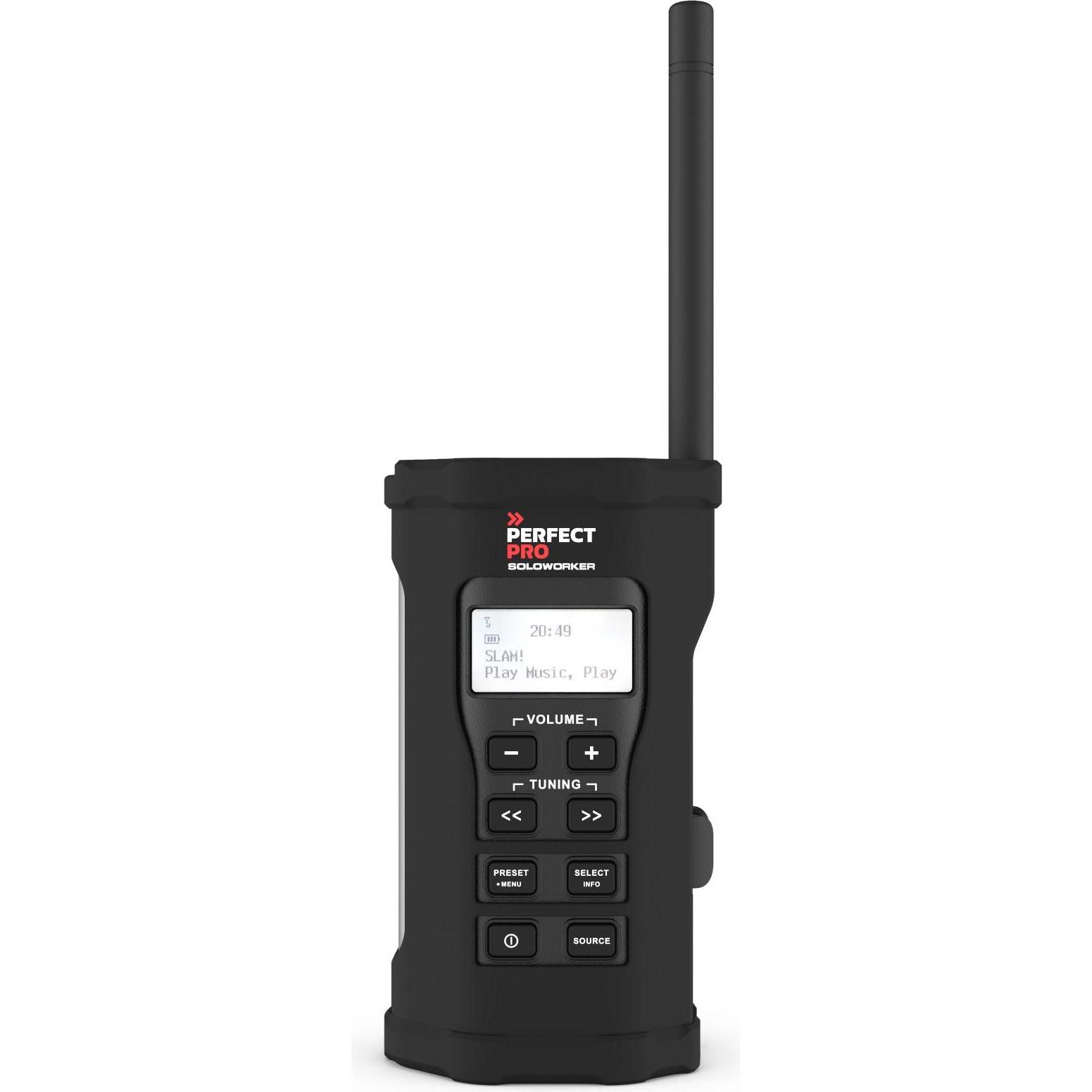 PerfectPro Soloworker (DAB+, FM, Bluetooth), Radio, Schwarz
