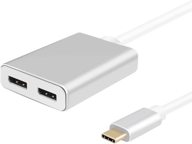 Produktbild Helos Display-Splitter - USB-C (M) zu DisplayPort (W) (USB Typ-C, 10 cm)