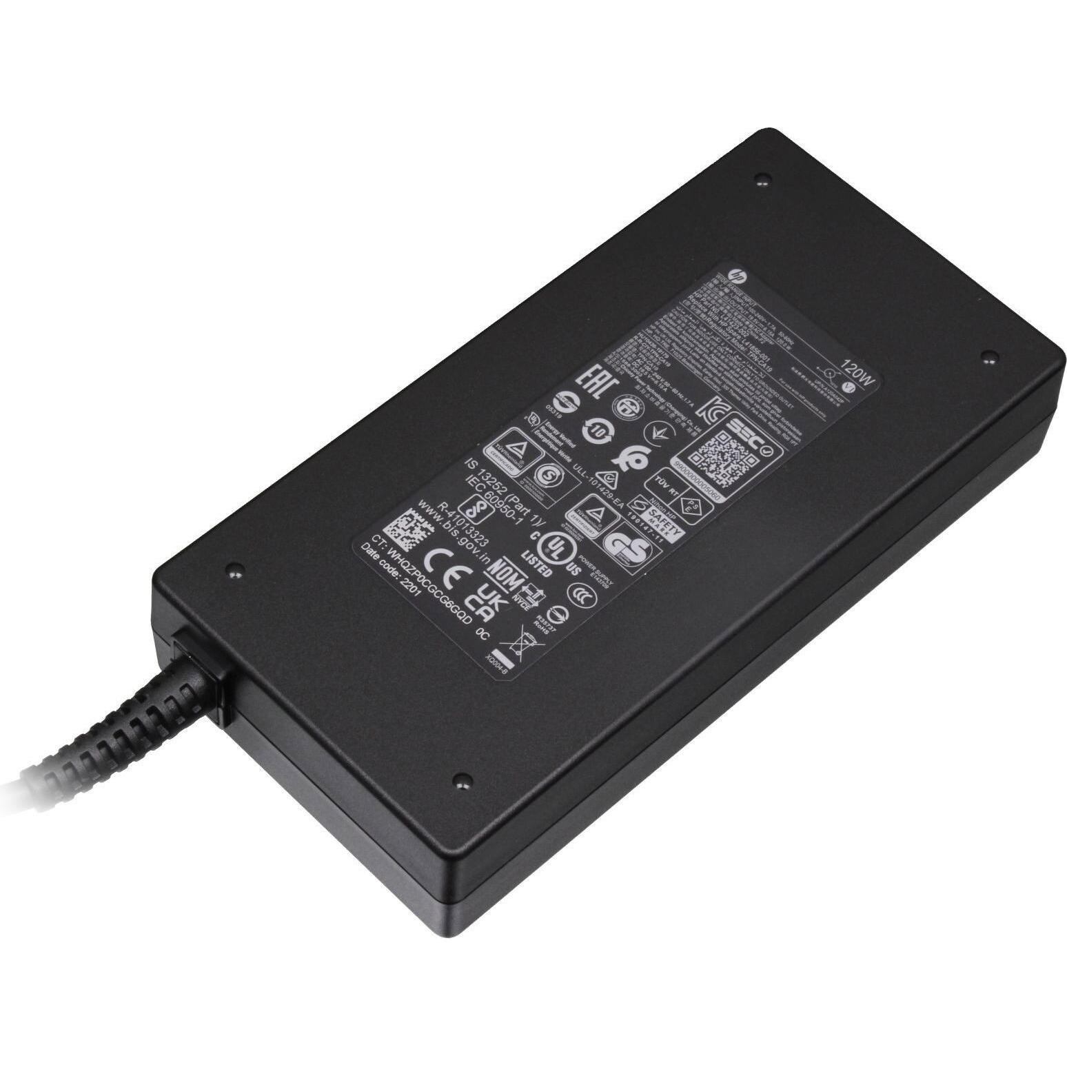 HP M95377-001 (120 W), Notebook Netzteil, Schwarz