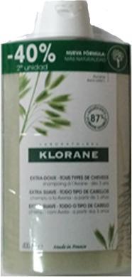 Produktbild Klorane Extra sanftes Hafershampoo 400ml - 2er-Pack (800 ml, Flüssiges Shampoo)