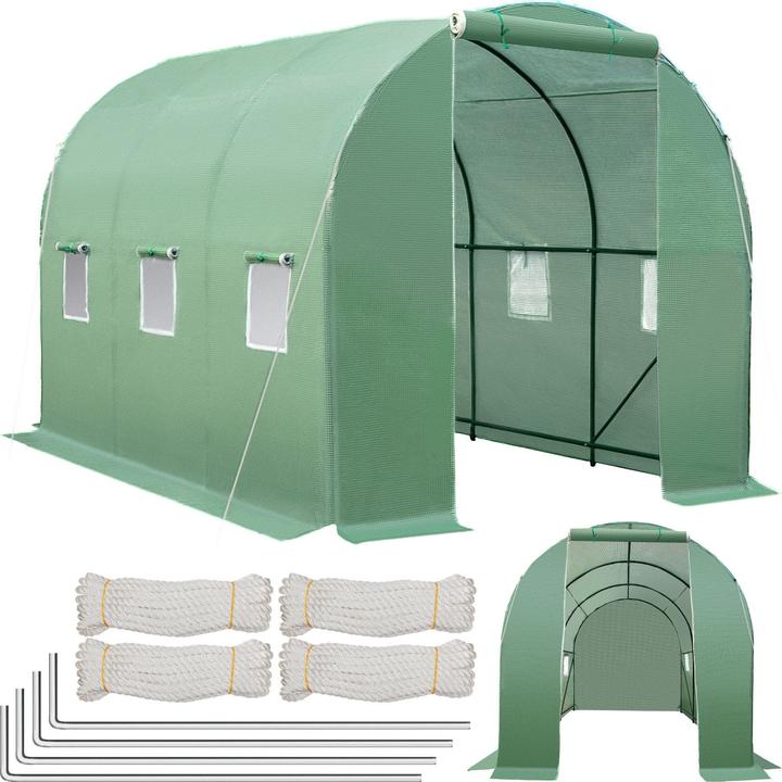 Actual product image tectake Greenhouse foil tunnel