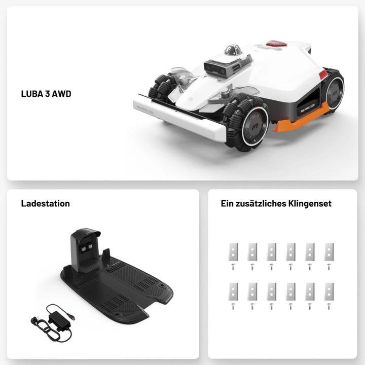 Produktbild Mammotion LUBA 3 AWD 3000 (3000 m², Ohne Begrenzungskabel)