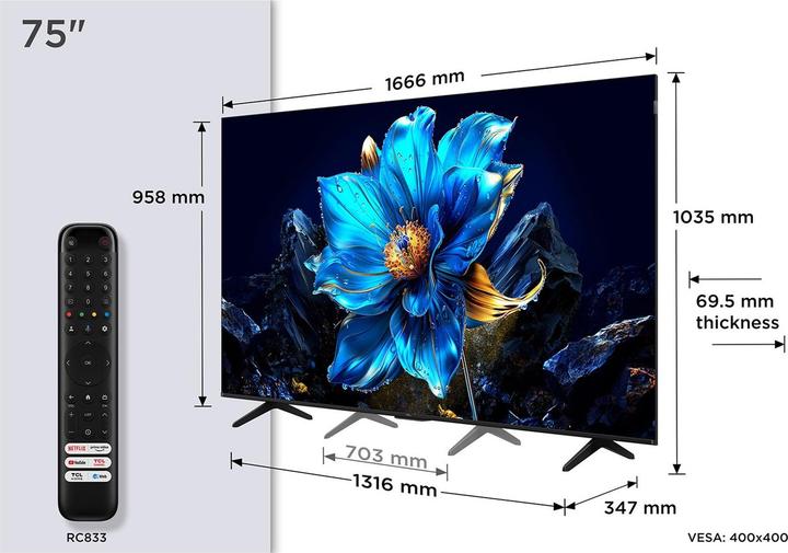 Produktbild TCL 75P79K (75", QLED, 4K)