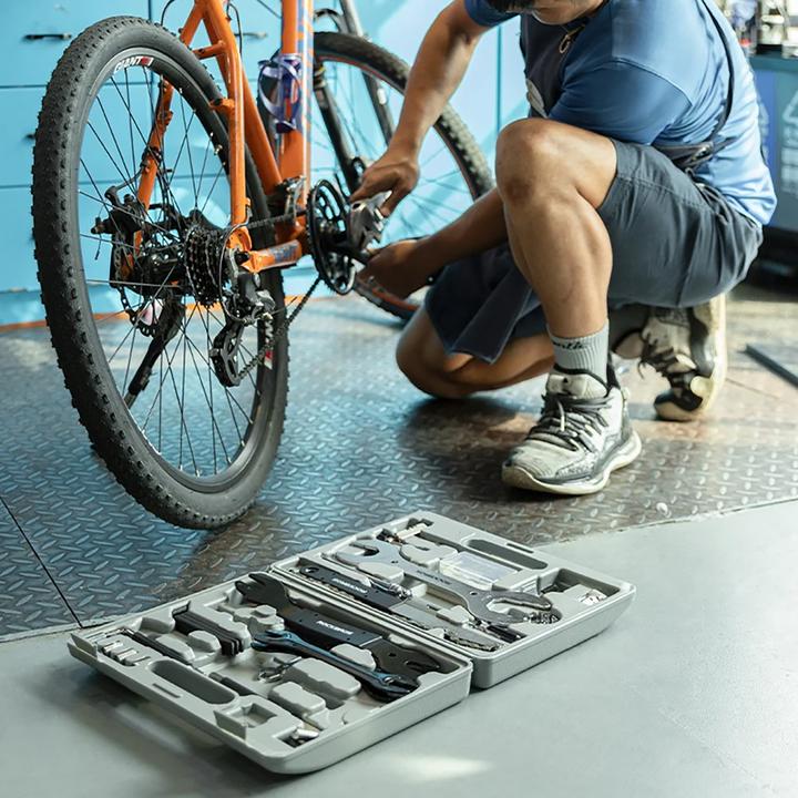 Actual product image Rockbros 43210810001 bicycle repair kit - gray