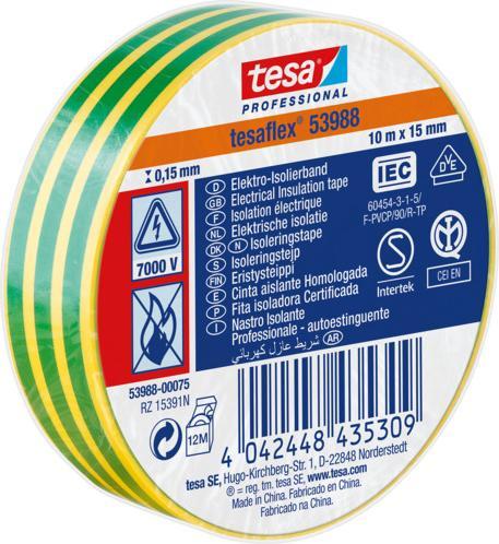 Produktbild tesa Isolierband tesaflex 53988 IEC 15 mm 10 m (15 mm)