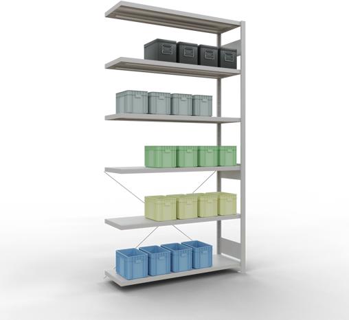 Actual product image Schulte Lagertechnik MULTIplus250 boltless bay system with cross brace