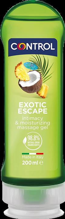 Productafbeelding Control 2-in-1 "Exotic Escape" glijmiddel en massagegel met tropische geur, 200ml (200 ml)