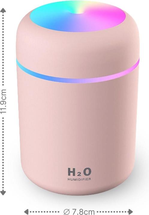 Hermex Tragbarer Luftbefeuchter Mini-Luftbefeuchter Ultraschall Diffusor