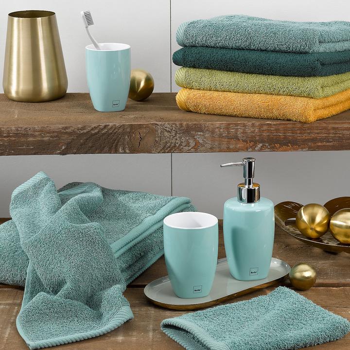 Actual product image Kela Bath towel Ladessa leaf green