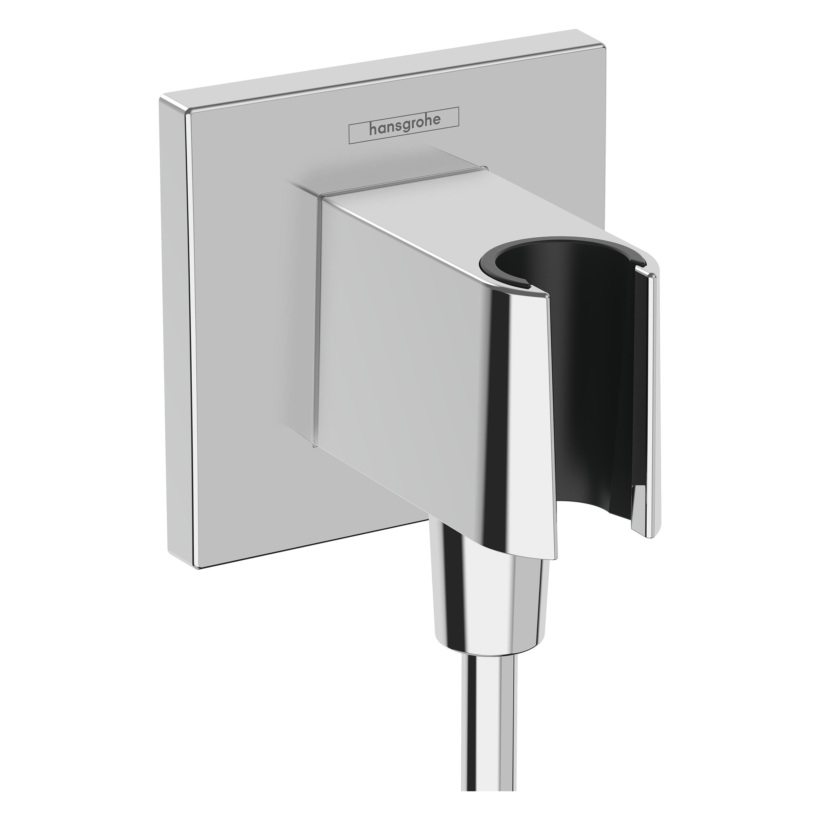 Hansgrohe, Douchesystemen, Hg Wandaansluiting FixFit E Met Douchehouder Chroom
