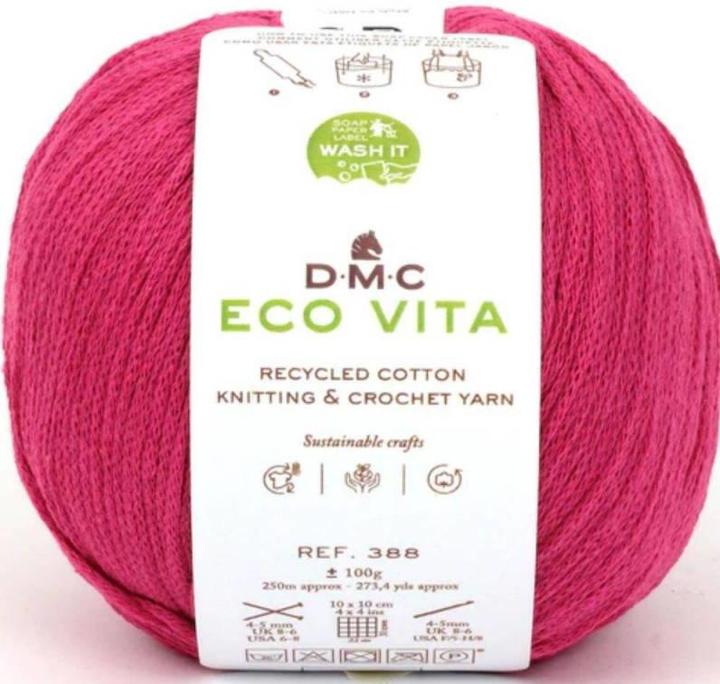 Actual product image DMC Wool Eco Vita 100 g, Pink (250 m)