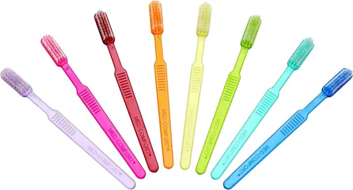 Image du produit Ampri MED-COMFORT, brosse à dents jetable avec pâtes, vert (1 x)