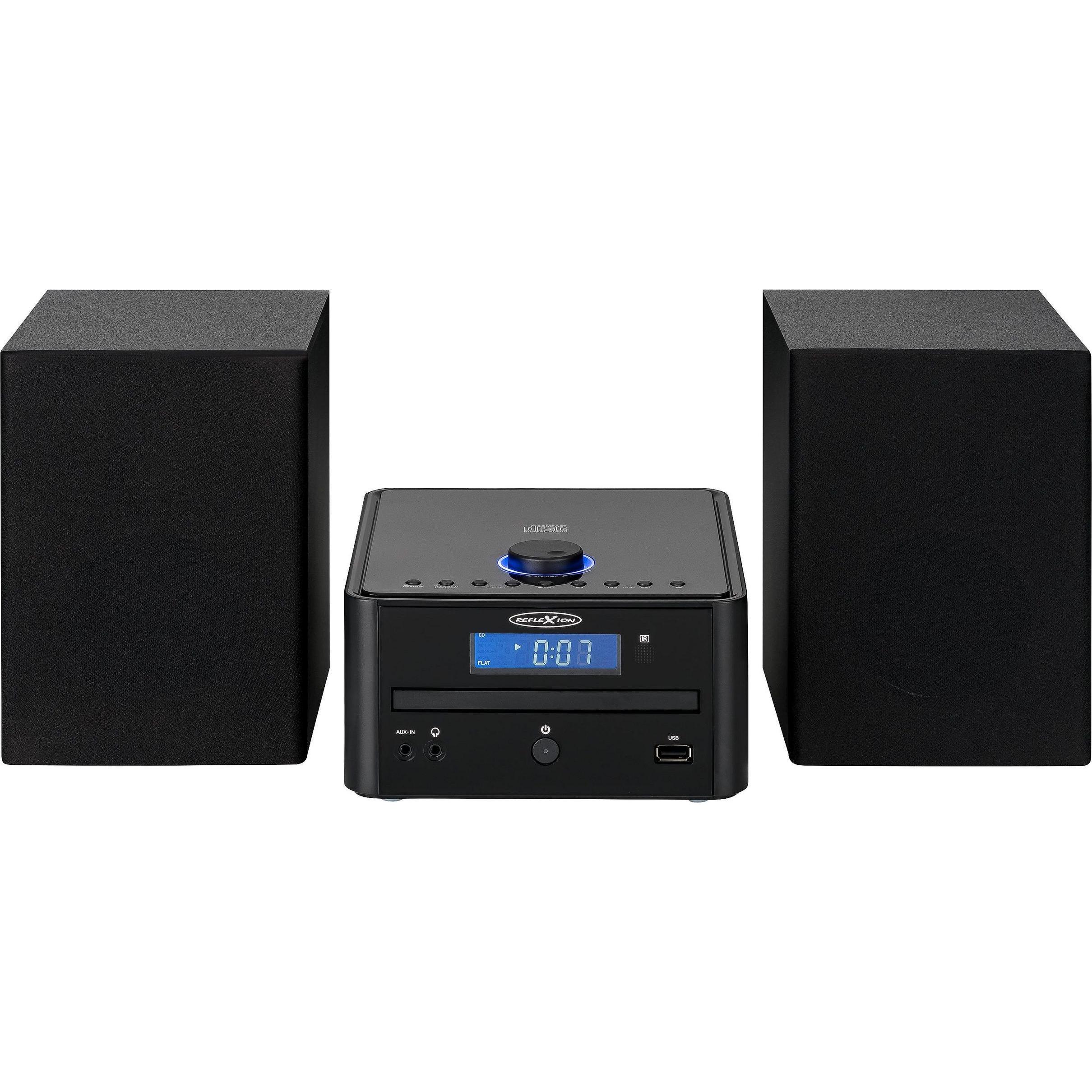 Reflexion HIF79FM Stereoanlage UKW, Bluetooth, USB, MP3, CD, AUX, Inkl. Fernbedienung, Inkl. Lauts (Bluetooth, 2x 16 W),...