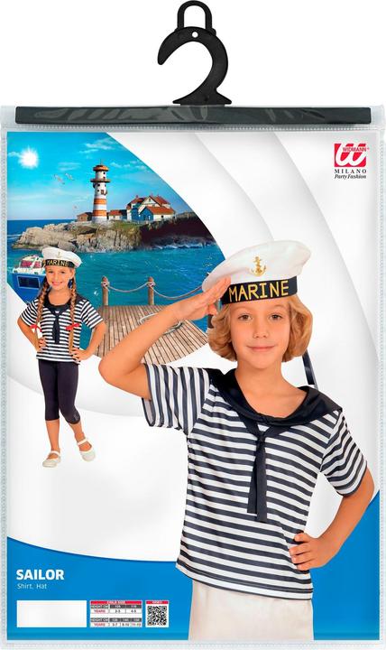 Actual product image Widmann Sailor Shirt With Cap (140)