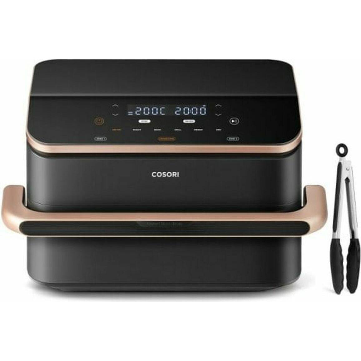 Cosori TWINFRY Airfryer - xxl Hot Air Fryse 10 Liter - 2 Mahlzeiten gleichzeitig zubereitenTeiler- 6 (KAAPAFCSSEU0204Y)