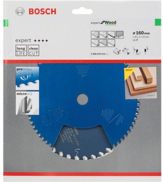 Produktbild Bosch Professional Zubehör Kreissägeblatt Expert for Wood, 160 x 20 x 1,8 mm, 36