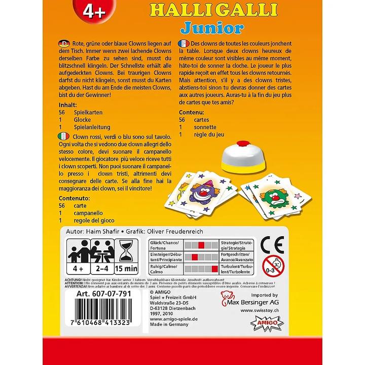 Produktbild Amigo Halli Galli Junior (Deutsch, Französisch, Italienisch, 2 - 4 Spieler)
