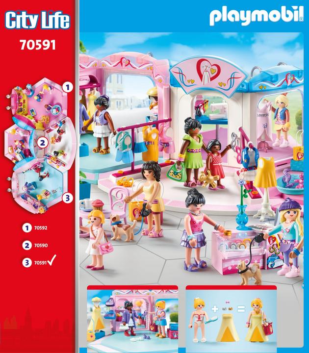 Image du produit Playmobil magasin de mode (70591, Playmobil City Life)