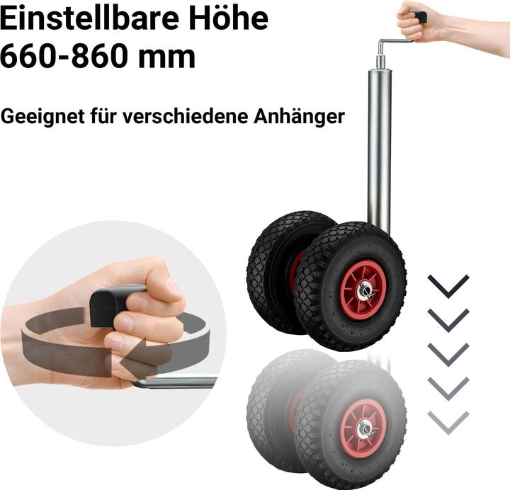 Image du produit Wiltec Roue de support double