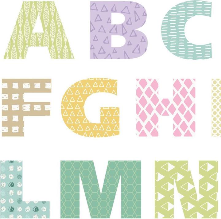 Immagine prodotto Trenddeko Alfabeto modello geometrico (48 x 70 cm, 41 x 60 cm, 61 x 90 cm, 68 x 100 cm, 71 x 100 cm, 54 x 80 cm)