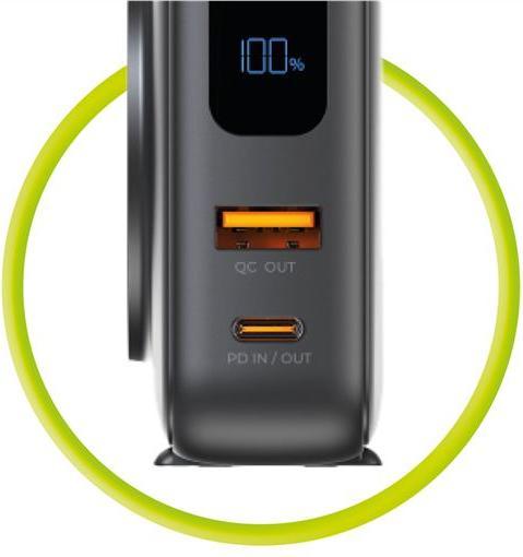 Image du produit Mobile Origin Powerbank & Travel Charger Lightning/USB-C Cable MagSafe AW/iPhone Compatible black Powerbank -... (10000 mAh)