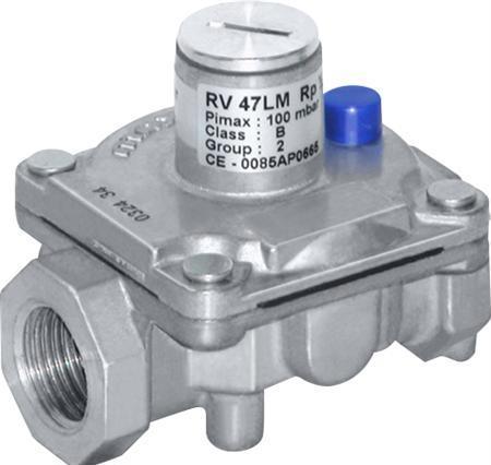 Actual product image Csdk SL Csslr Plus bygas regulator RV47 Maxitrol 7-13mbar. 1/8 prøvestuds på venstre side. L 75mm W57mm