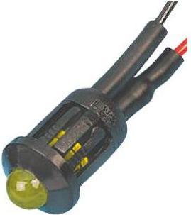Produktbild RS PRO LED vorst. 8mm schwarz 6VDC gelb