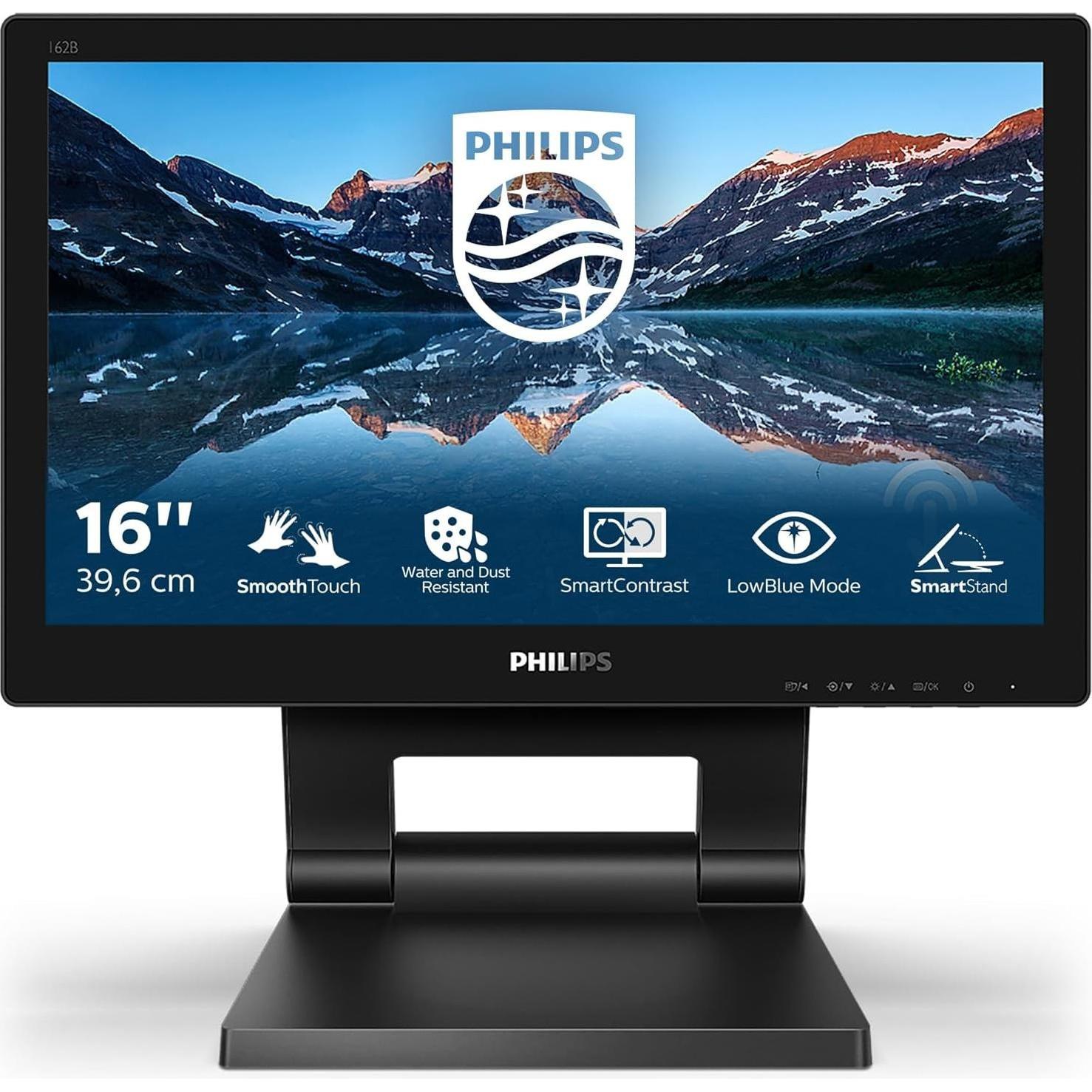 Philips 162B9T/00 (1366 x 768 Pixel, 16"), Monitor, Schwarz