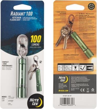 Actual product image Nite Ize Radiant® 100 Keychain Flashlight (100 lm)