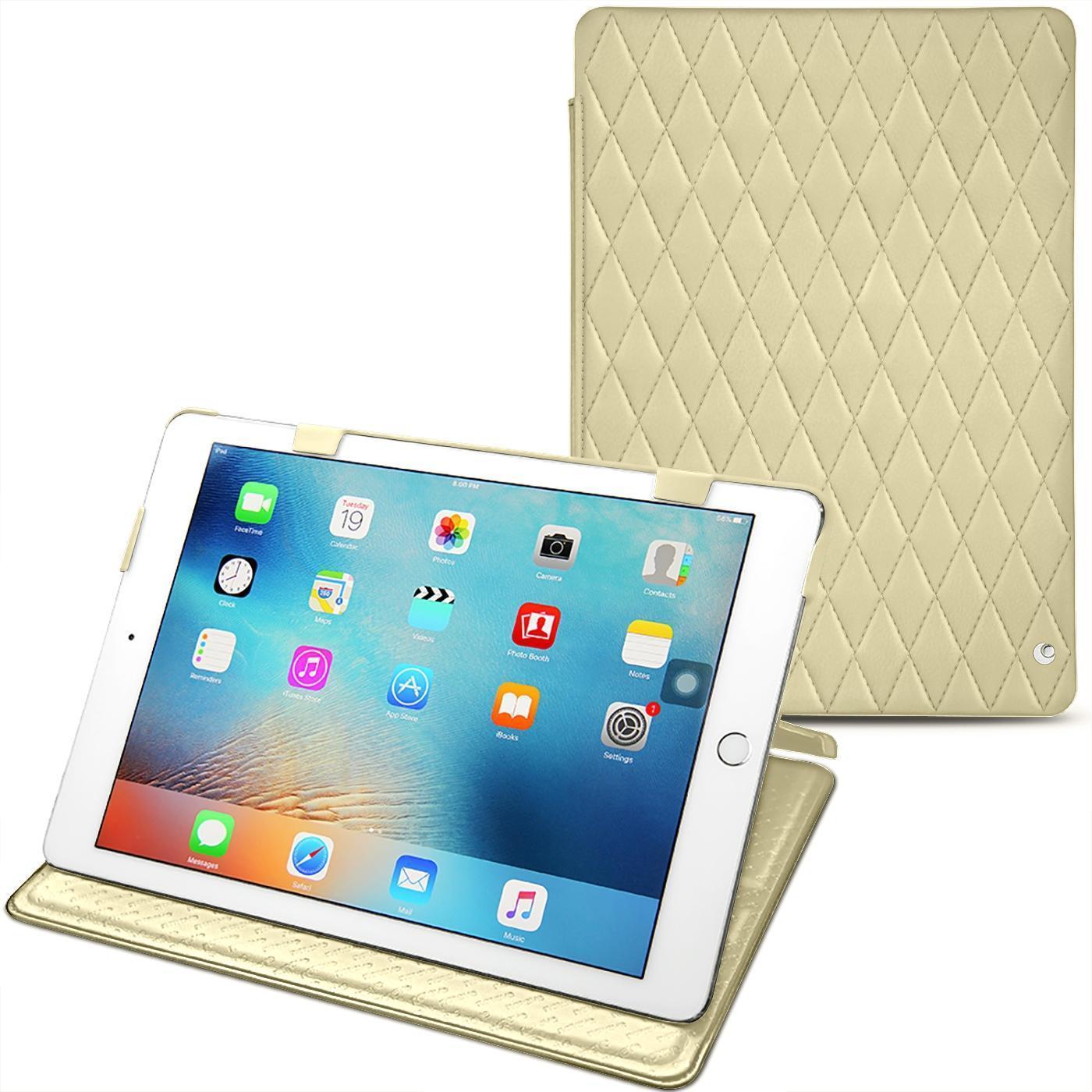 Noreve Lederschutzhülle horizontal (iPad Pro 9.7 2016 (1. Gen)), Tablet Hülle, Beige