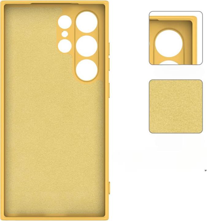 Image du produit Cover-Discount Etui en caoutchouc silicone jaune (Samsung Galaxy S24 Ultra)
