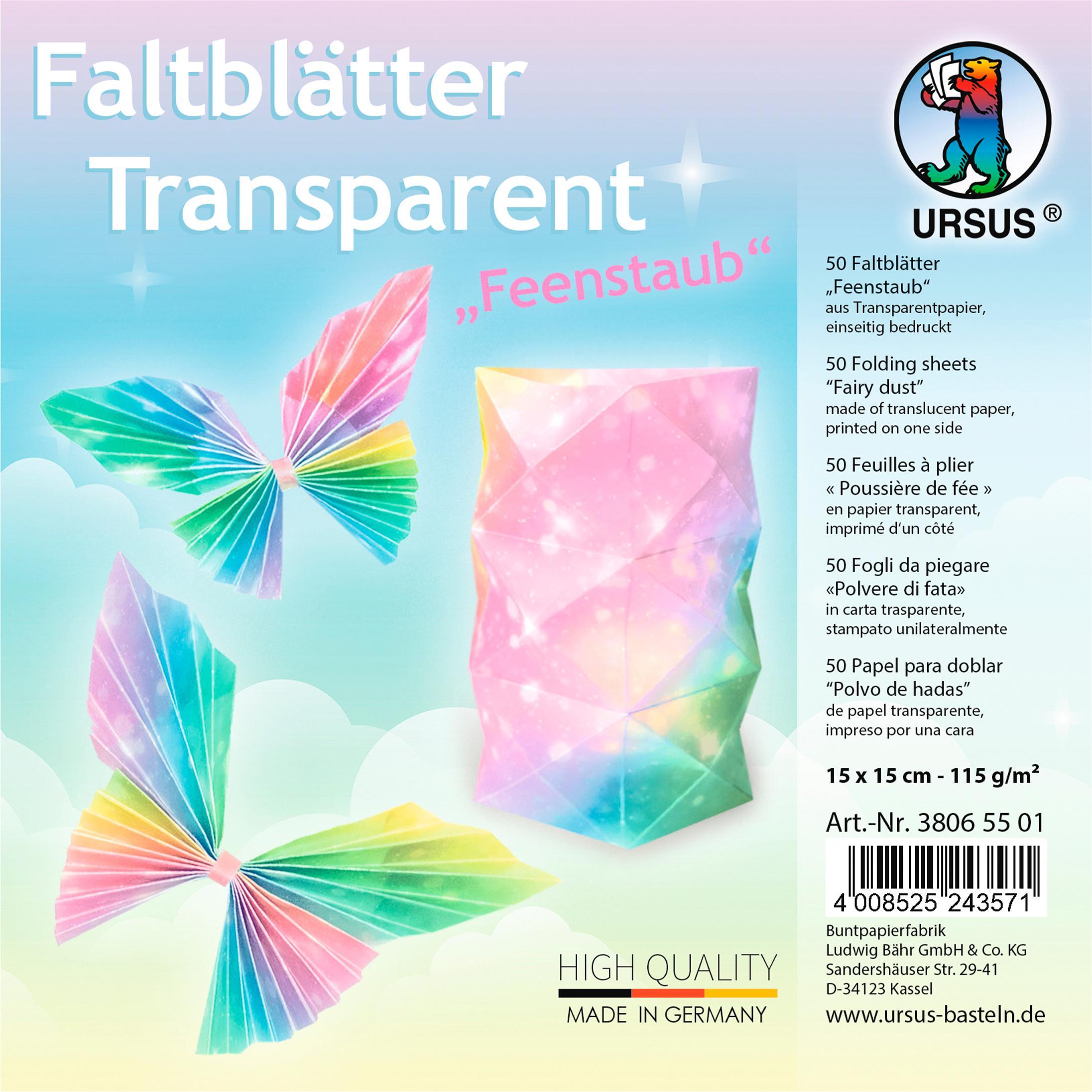 Ursus, Bastelpapier, Bastelpapier 50 Blatt, Mehrfarbig (115 g/m², 50 x)
