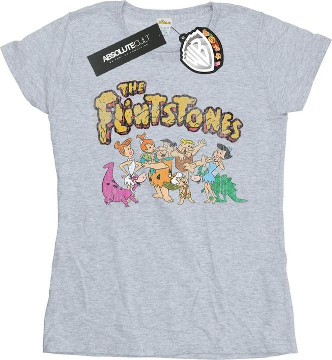 Image du produit The Flintstones - T-shirt GROUP DISTRESSED - Femme (XXL)