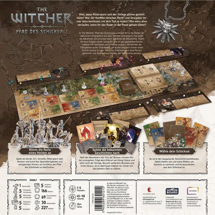 Image du produit Asmodée ASM The Witcher Pfad des Schicksals (Deluxe Edition) (Allemand, 1 - 5 Joueur)