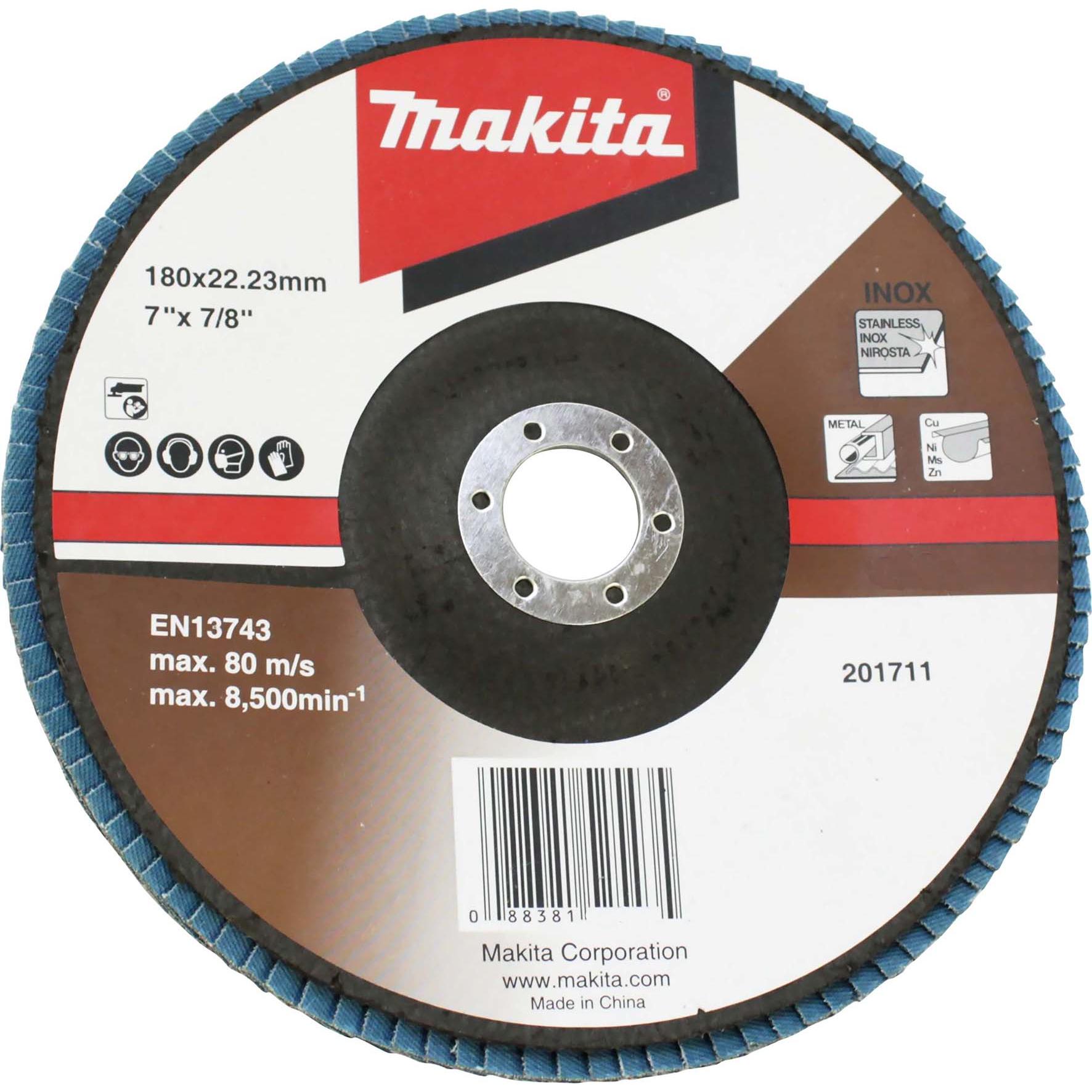 Makita, Schleifmittel, Fächerschleifscheibe 180mm Z80 (80)