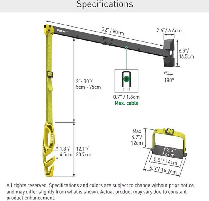 Produktbild Barkan Ladekabel Halterung